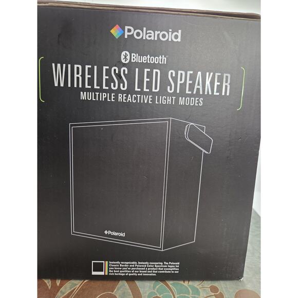 Polaroid Bluetooth Music Responsive Wireless Speaker LED Rechargeable Bass Boost - Picture 3 of 13